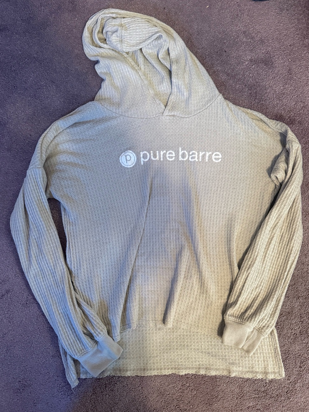 Pure Barre Glyder Waffle Knit Hoodie